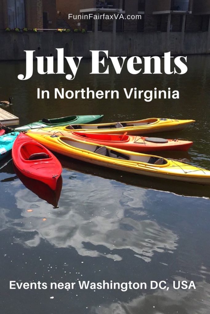 Things to do Events Virginia. Guide to July events in Northern Virginia including fun celebrations with fireworks, parades, music, wine, beer, food, history, and more. #Virginia #events #WashingtonDC