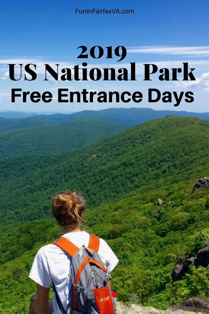 2019 National Park Free Entrance Days in the United States
