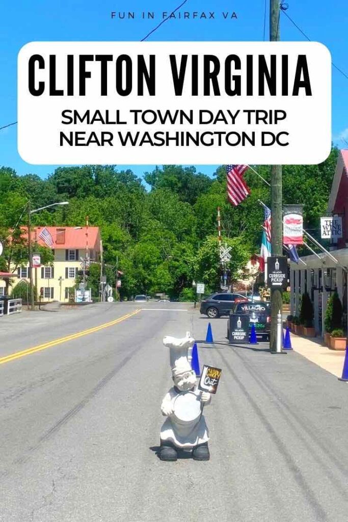 Visit small town Clifton Virginia for dining, shops, an historic downtown, scenic hiking, and the closest winery to Washington DC.