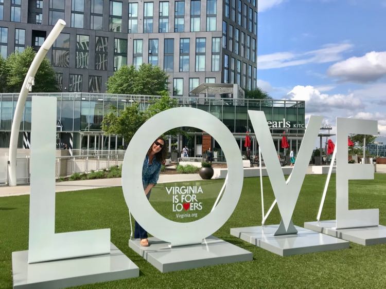 Fairfax County LOVE Sign at Tysons Plaza VA