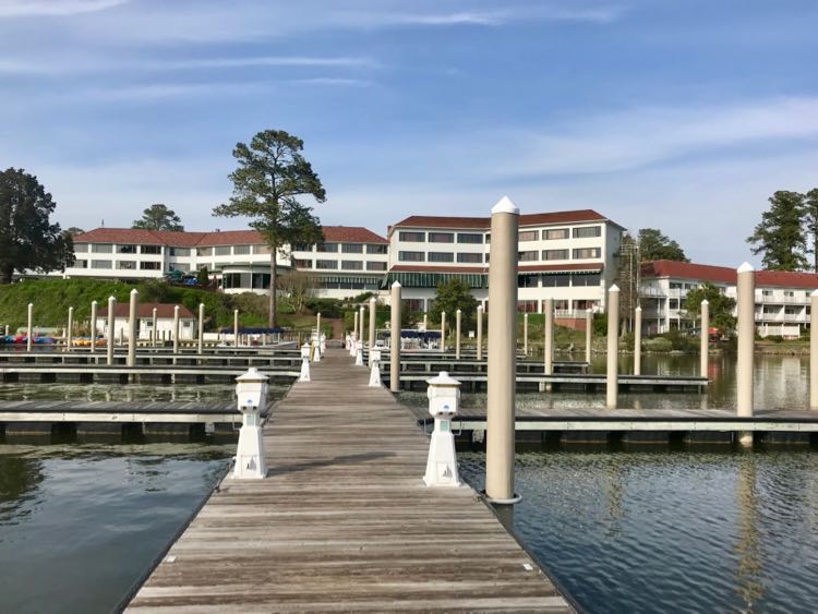 The Tides from the marina on Carter's Creek in Irvington VA