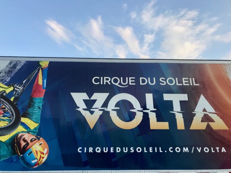 Cirque du Soleil Volta DC sign