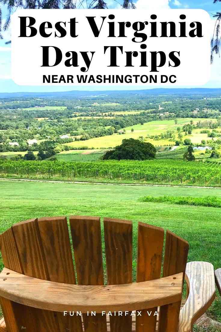 Best Virginia day trips near Washington DC for nature, history, wineries, breweries, quaint towns, and more.