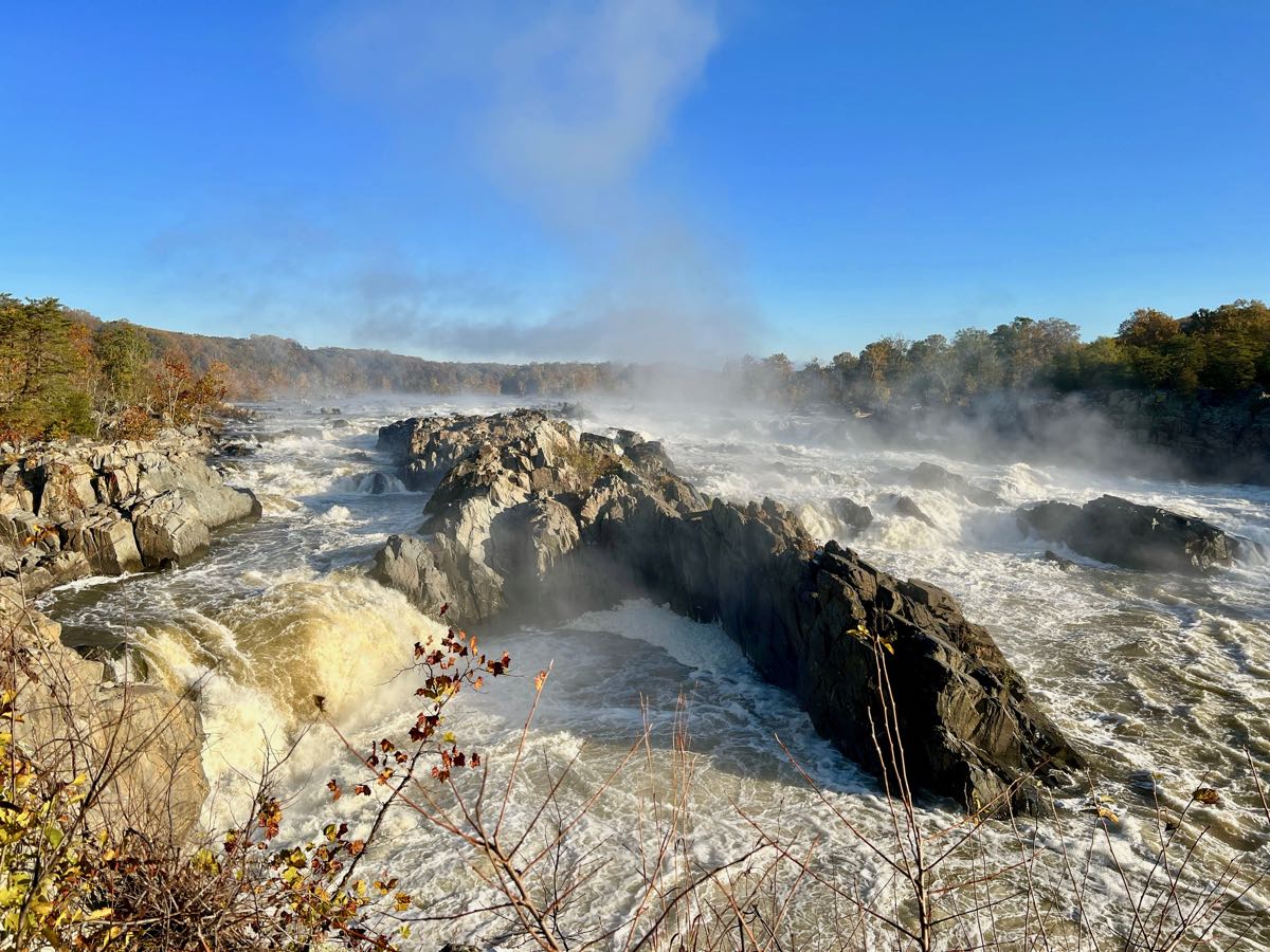 Fall mist at Great Falls Park Virginia