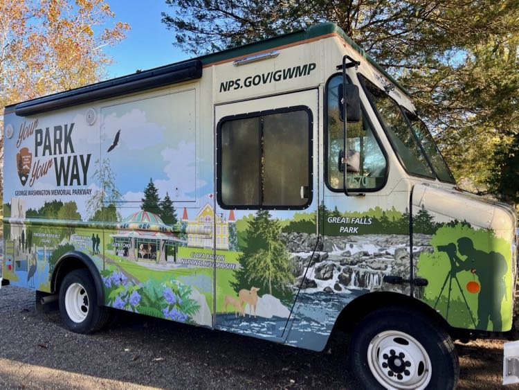 George Washington Parkway van at Great Falls Park Virginia