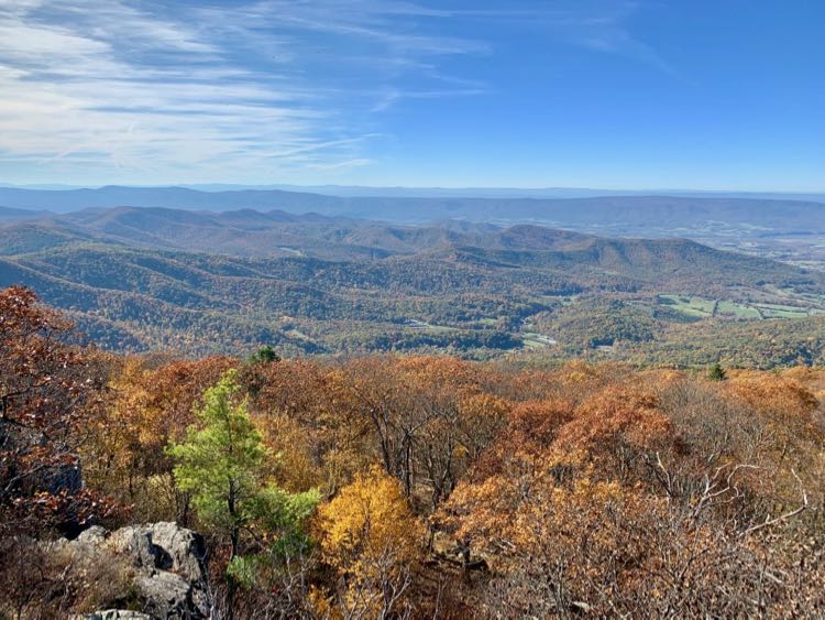 Westward view from Blackrock Shenandoah NP