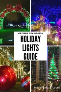 Complete guide to Christmas and holiday lights in the Virginia, Maryland, Washington DC region.