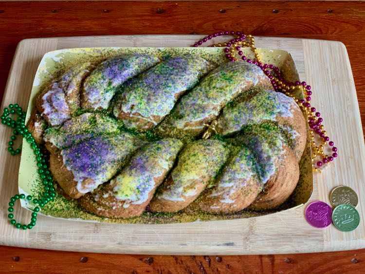 Mardi Gras King Cake from Harvest Bread