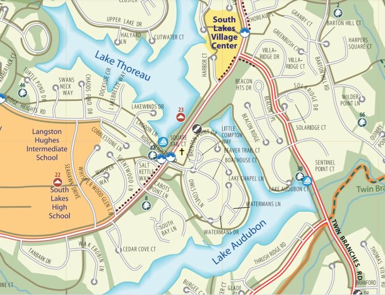 Lake Audubon trail map Reston Assoc