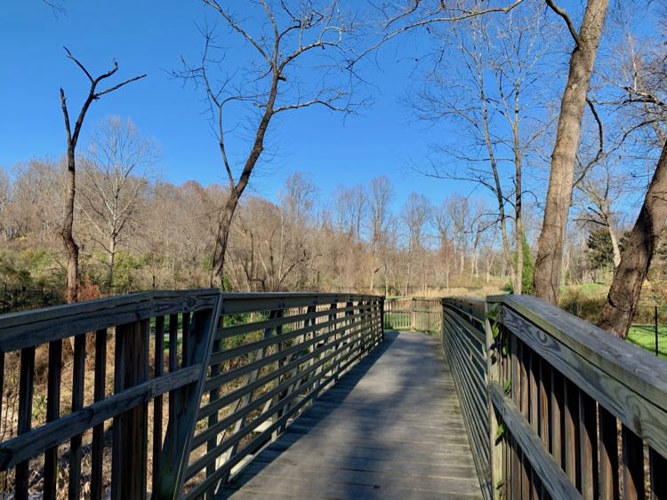 NOVA Parks Connector Trail Bridge near the W&OD in Vienna VA