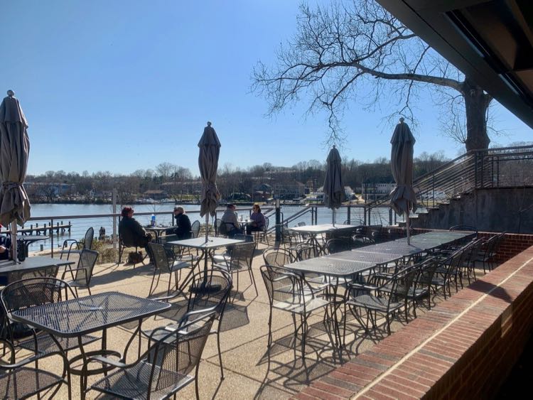 Brickmakers Cafe patio at Occoquan Regional Park