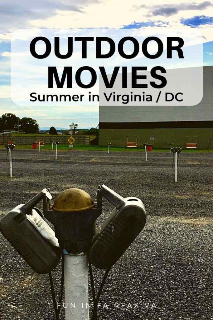 Complete guide to drive-in and outdoor movie series in Northern Virginia for a fun night out near DC.