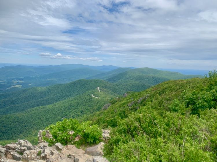 View north from Stony Man Mountain