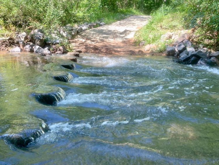 Flooded stream crossing Sugarland North