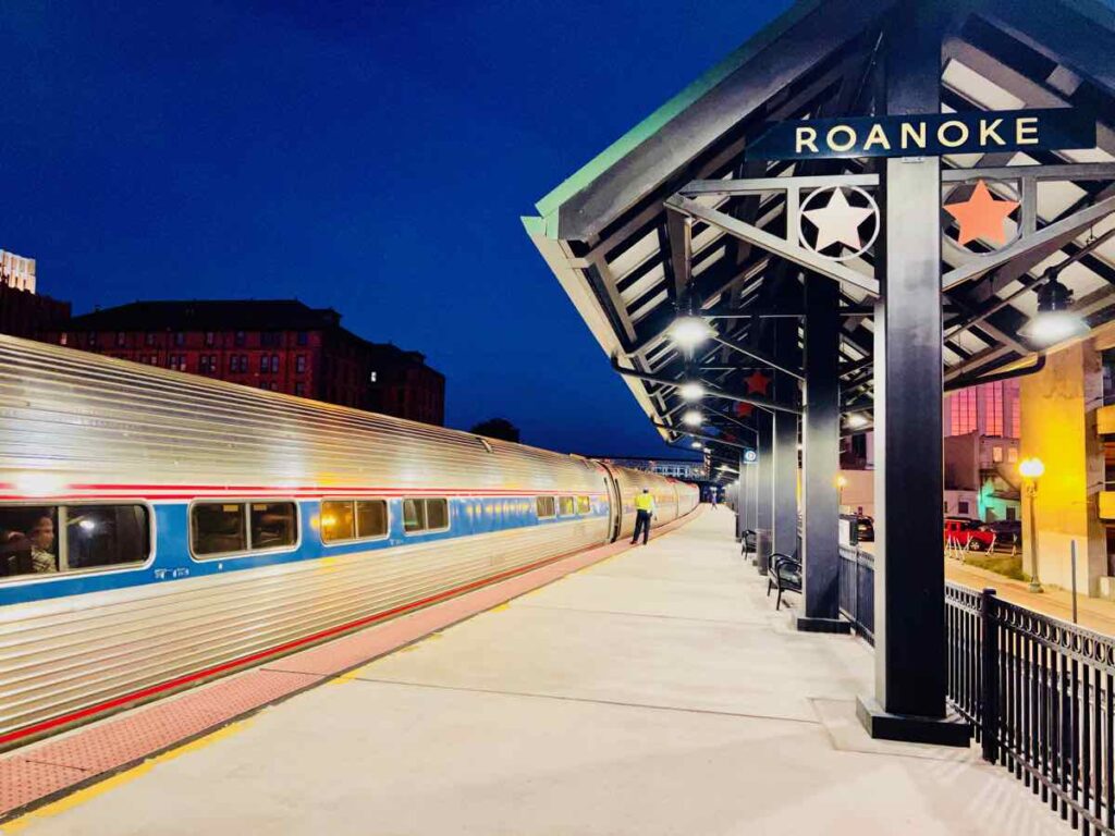 Roanoke Amtrak Platform