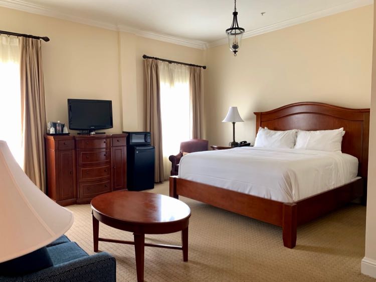 Enjoy a spacious room and comfy bed at The George Washington Winchester VA