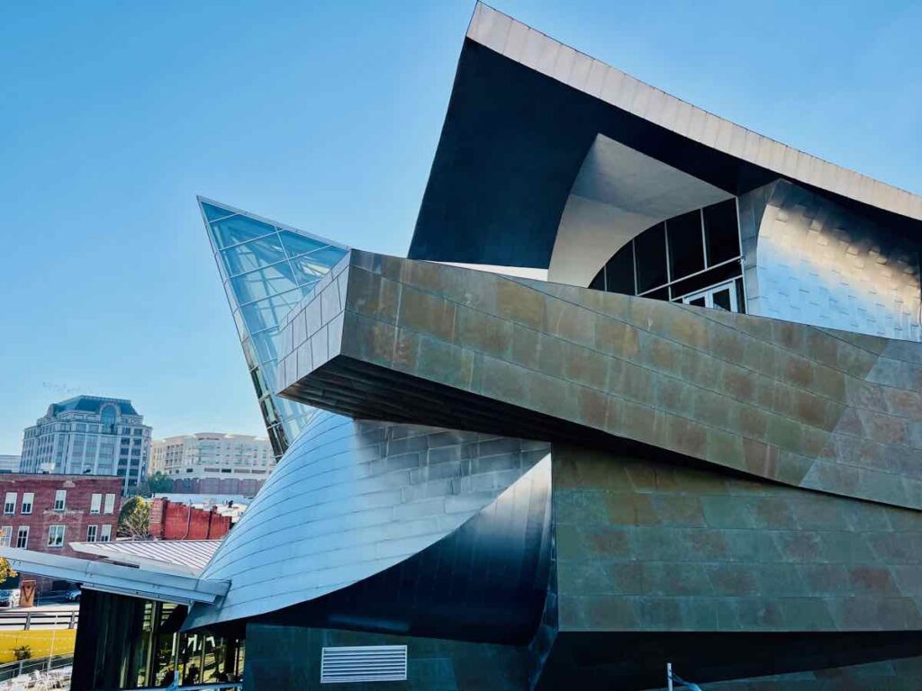 Dramatic Exterior of the Taubman Museum of Art in Roanoke Virginia