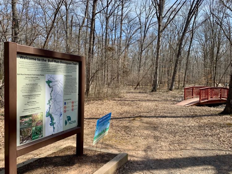 Northern Bull Run Occoquan Trail trailhead