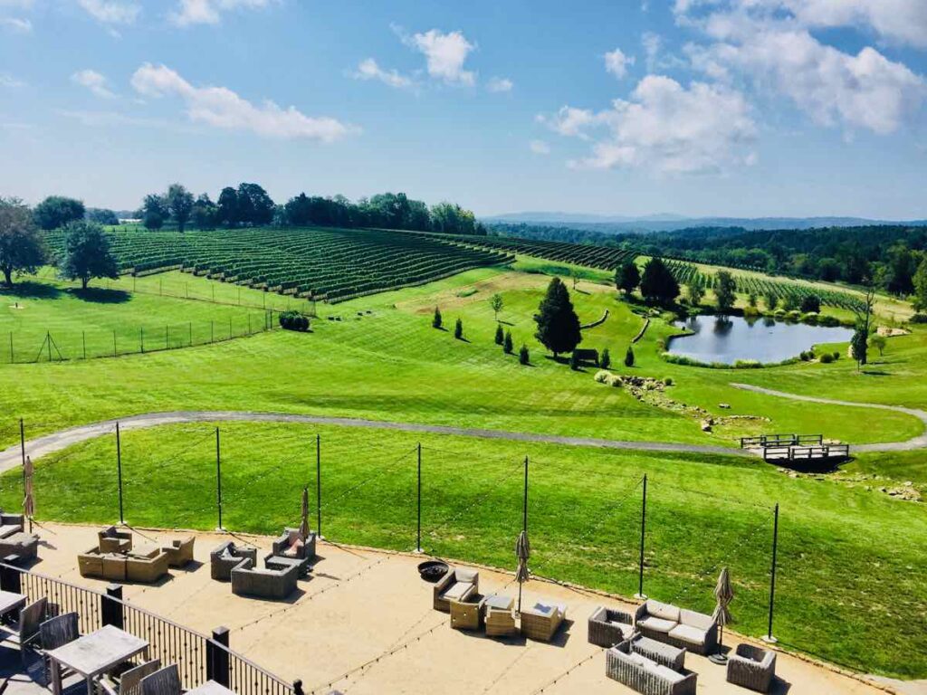 Stone Tower Winery Patio and Northern Virginia Winery Views