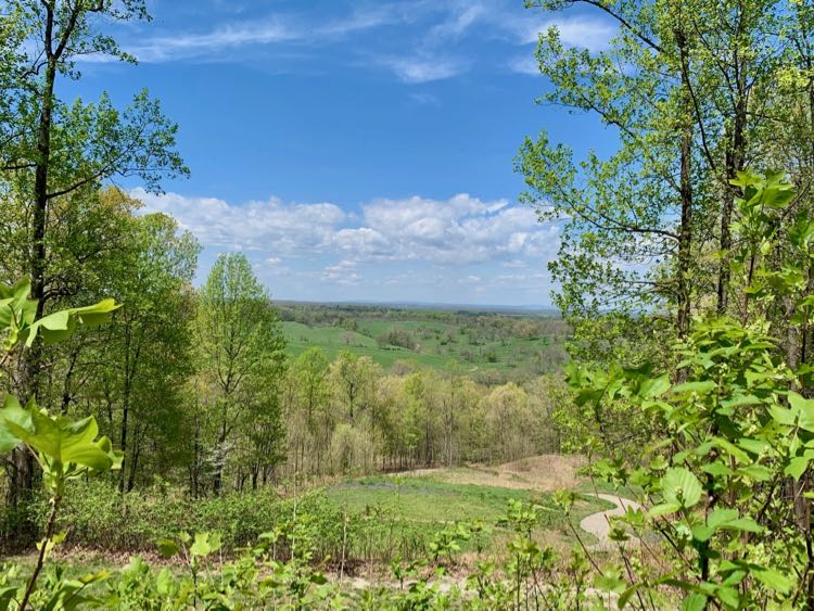 View from the high point at Cool Spring Battlefield