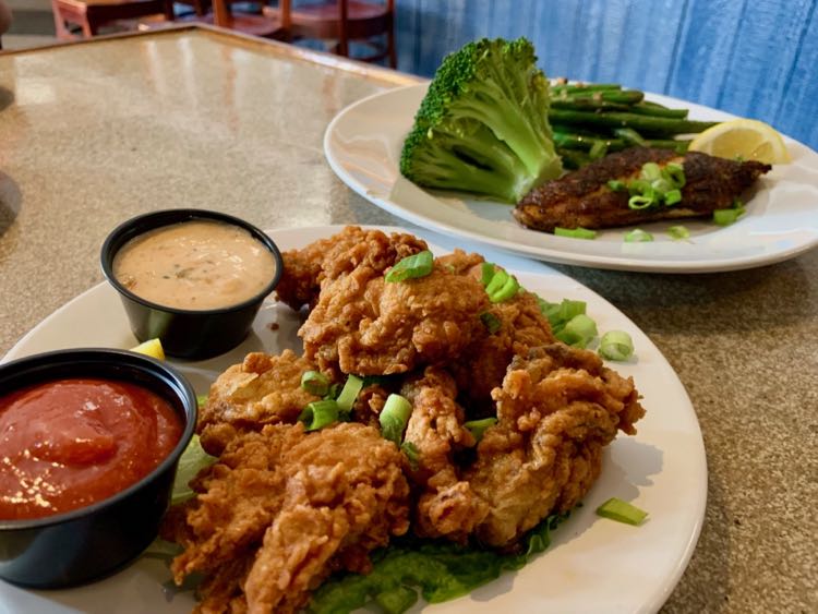 AW Shucks fried oysters Norfolk