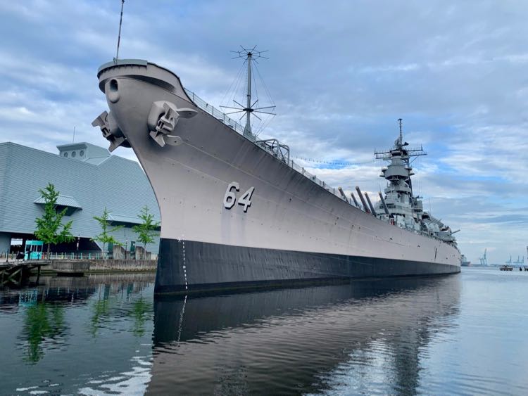 Battleship Wisconsin in Norfolk VA