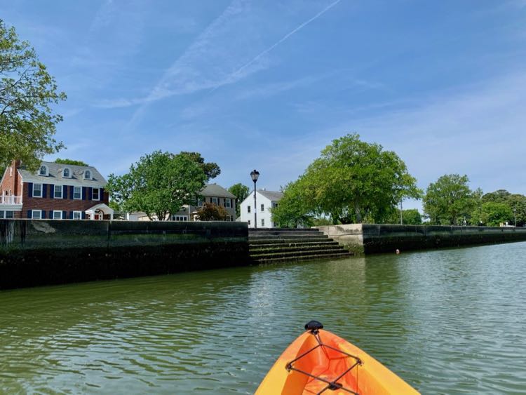 Kayaking on the Lafayette River in Norfolk Virginia