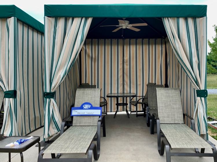 Massanutten Waterpark cabana