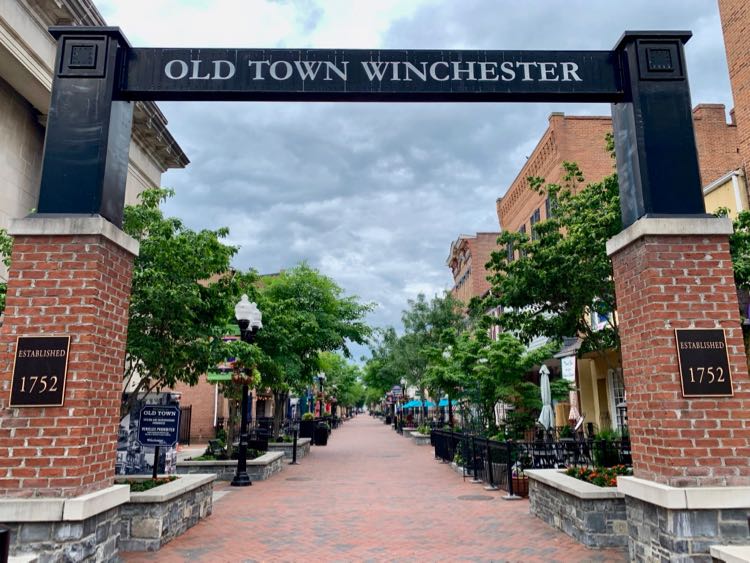 Old Town Winchester pedestrian mall