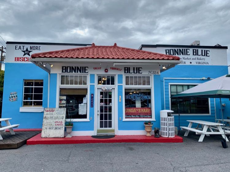 Bonnie Blue, one of our favorite restaurants in Winchester VA