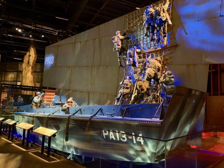 Higgins Boat exhibit at the US Army Museum in Northern Virginia