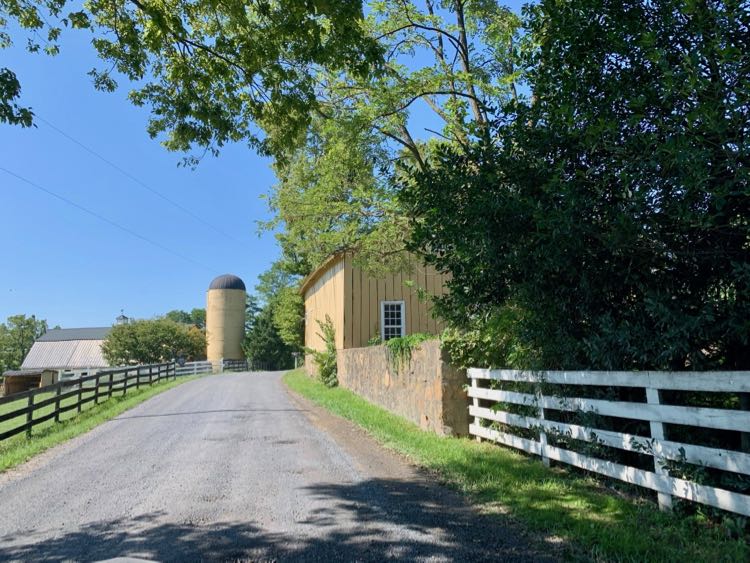 Take a scenic drive on Old Waterford Road past farms, fields, and forests.