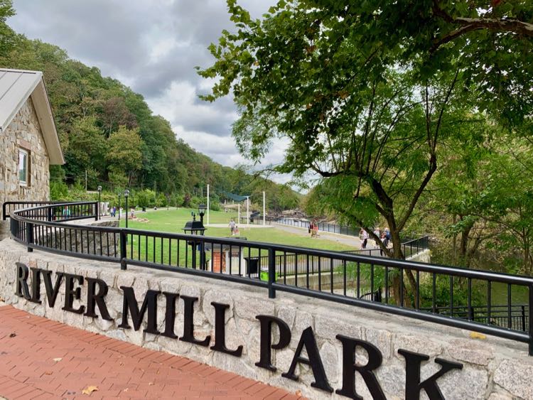 River Mill Park is a pretty green space in historic Occoquan Virginia.