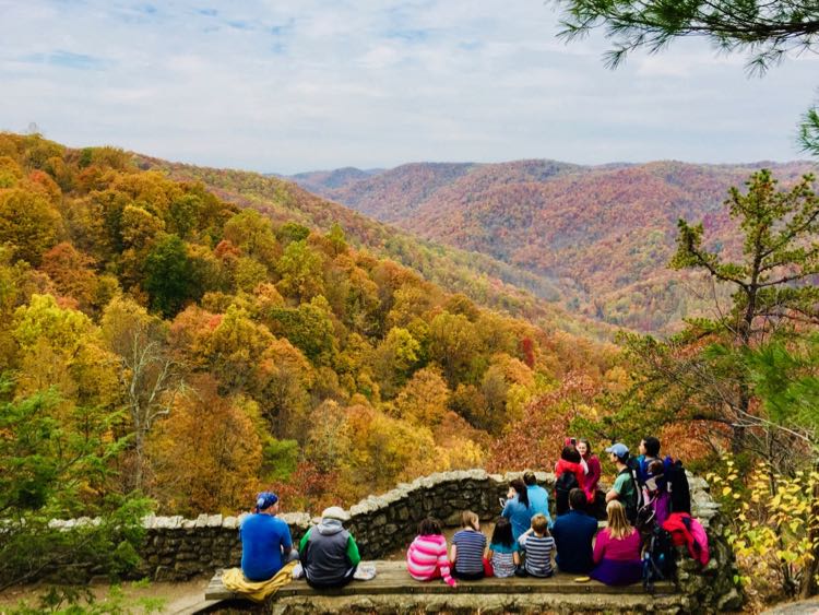 Fall Foliage View from Crabtree Falls Virginia