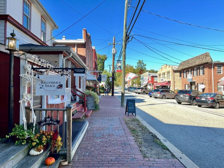 Ballywhack Shack is one of the local restaurants on Mill Street in historic Occoquan Virginia