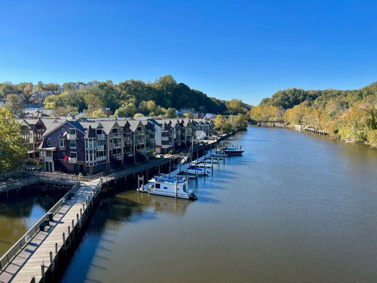 View of Occoquan Virginia from the Route 123 bridge.