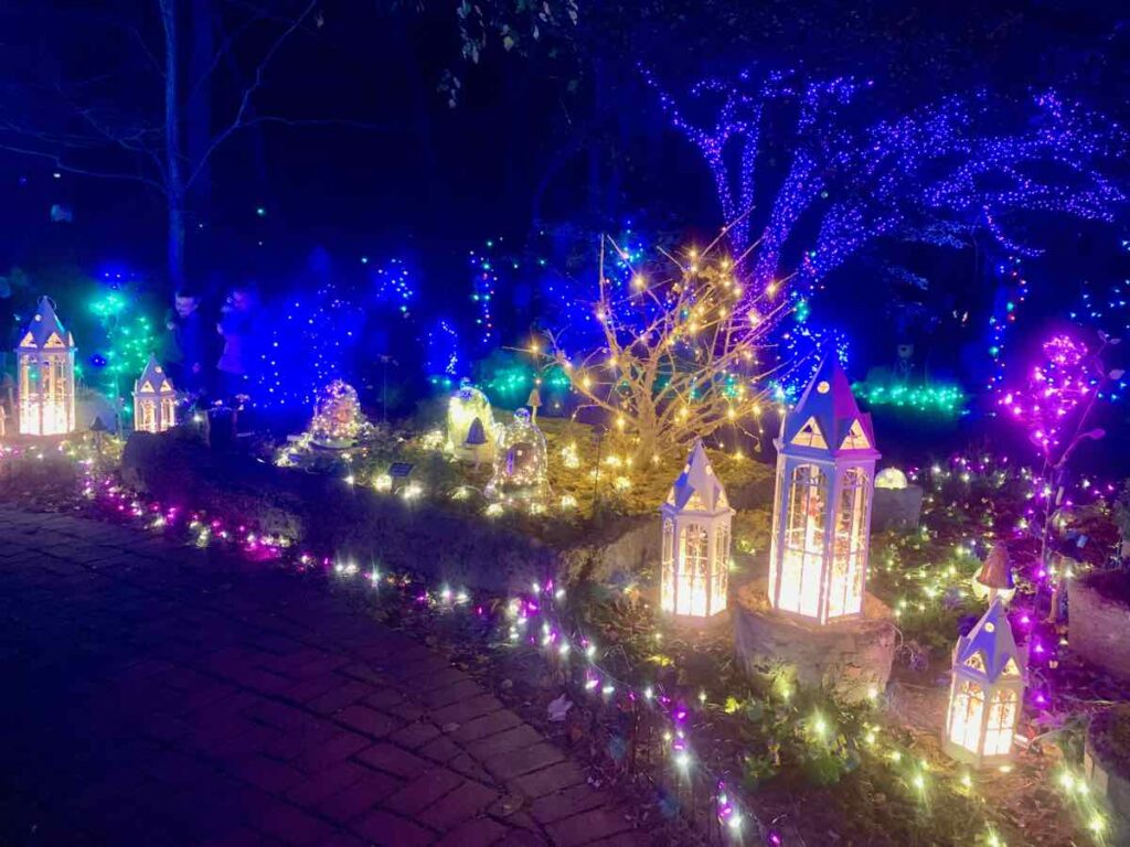 Meadowlark Gardens Winter Walk of Lights Fairy Garden