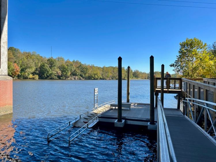 Public boat launch in Occoquan Virginia