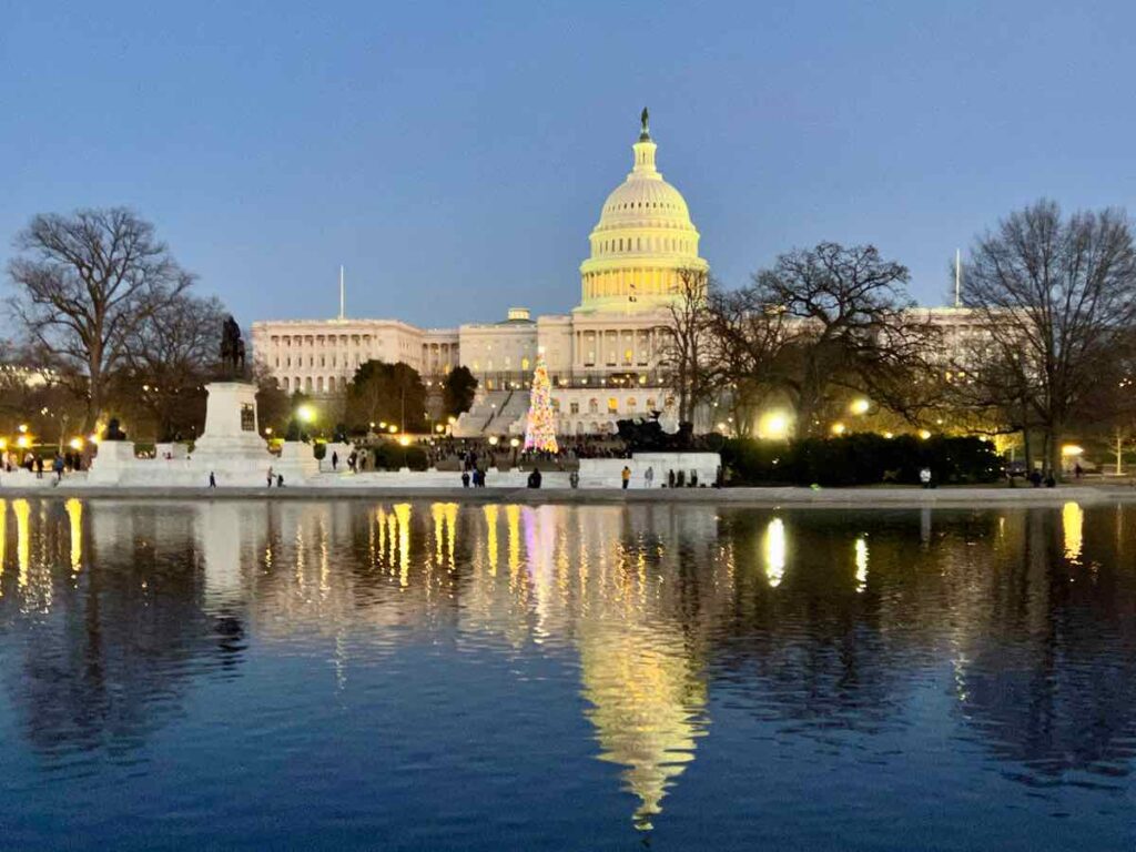 US Capitol Washington DC in Winter