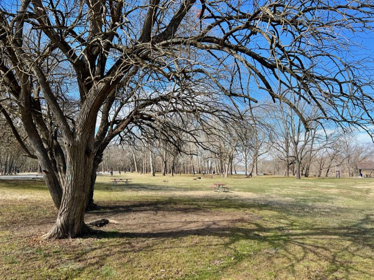 Algonkian Park picnic spots by the Potomac River