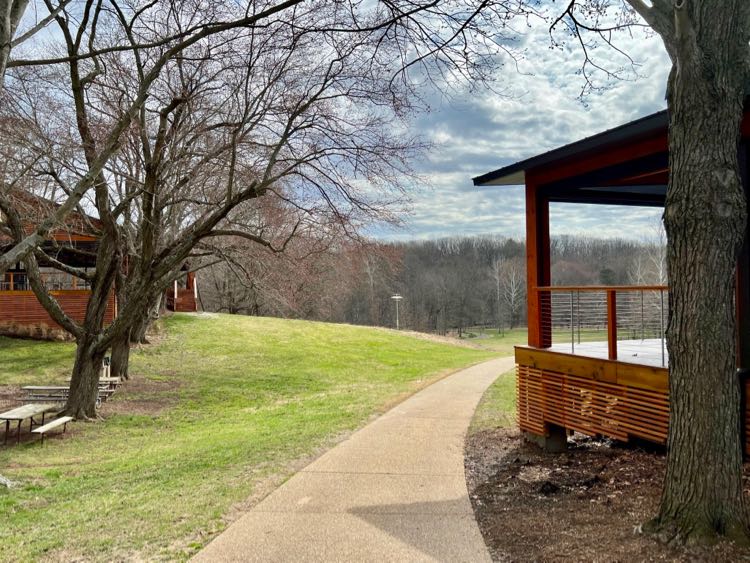 Path to Wolf Trap Track Trail