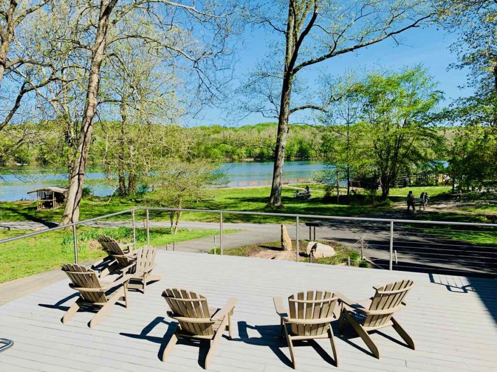 Riverbend Park Porch and View of the Potomac River, one of the Best Places to Picnic in Northern Virginia