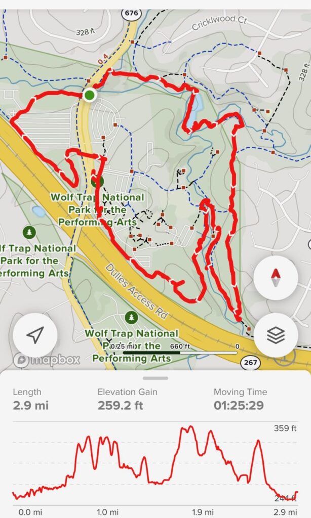 Wolf Trap Trail map AllTrails