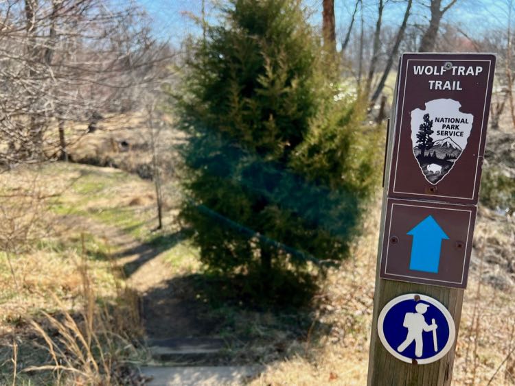 Wolf Trap Trail near East Lot