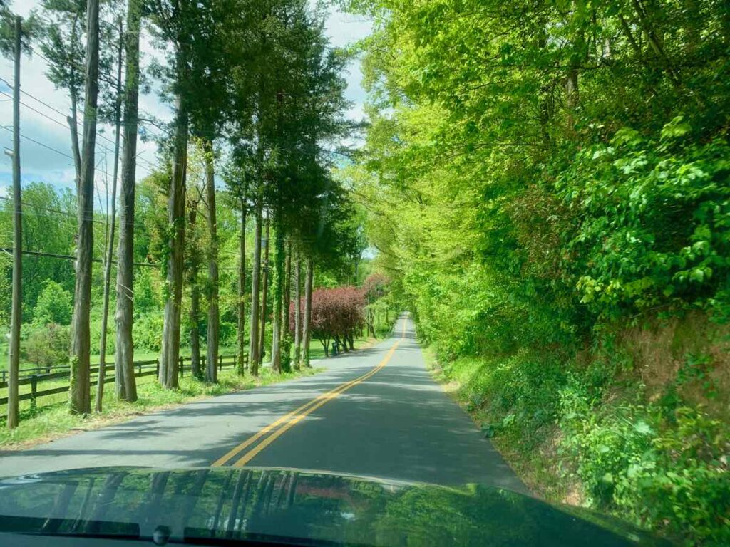 Fairfax County Scenic Drive on Virginia Byways in Summer