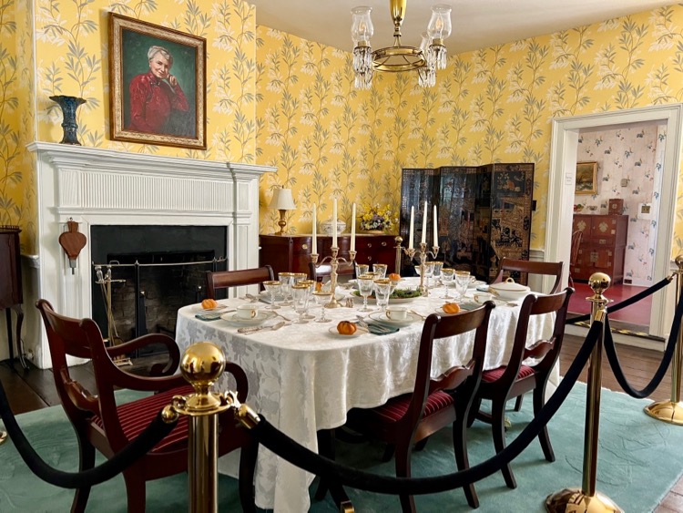 Dining Room and Katherine Marshall Portrait