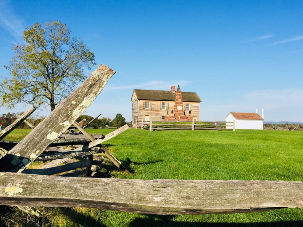 Henry House and fence Manassas Battlefield VA