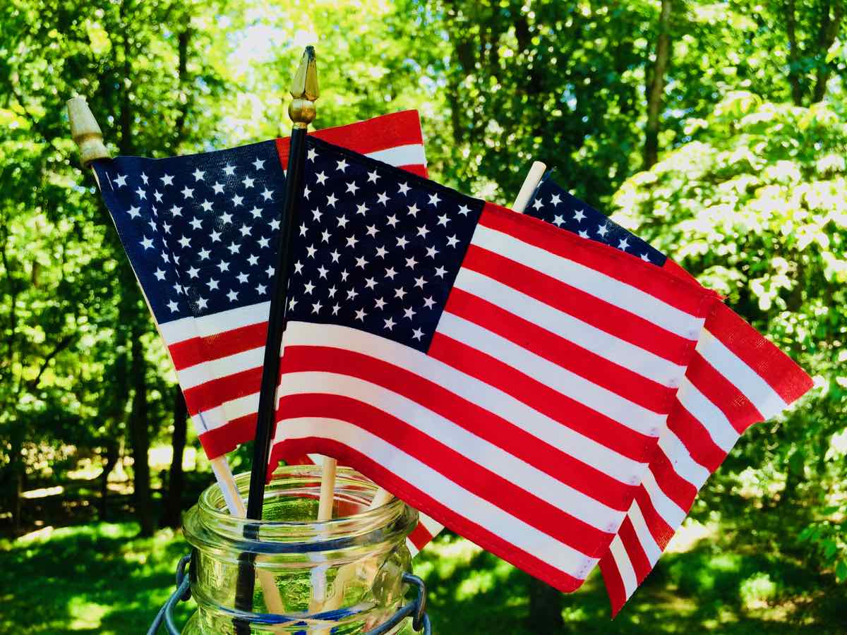 American Flags Celebrate July Events in Northern VA