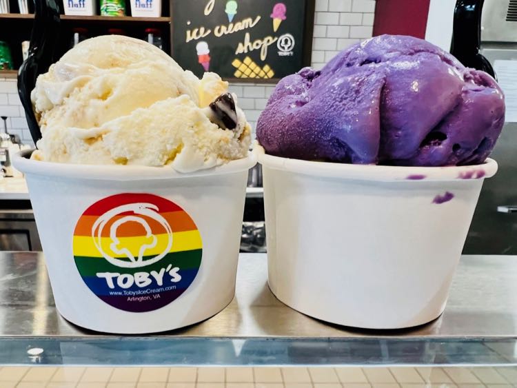 Toby's Homemade Ice Cream shops in Arlington and Vienna Virginia