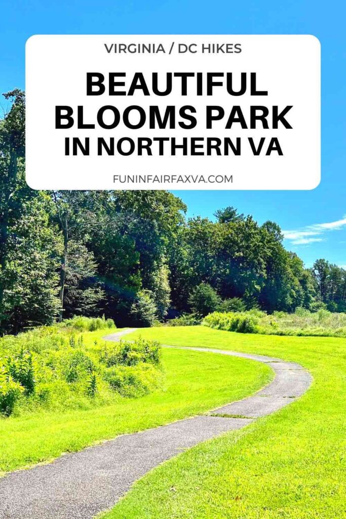 Beautiful trails at Blooms Park deliver scenic views and a good workout on paved paths at a former golf course turned natural area in Manassas Park Virginia.